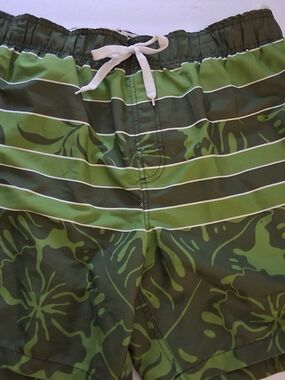 NWT Islander Olive Palm Logo Swimwear Tag